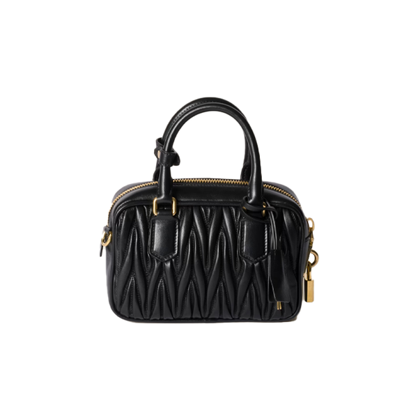 Arcadie Small Nappa Matelassé Black