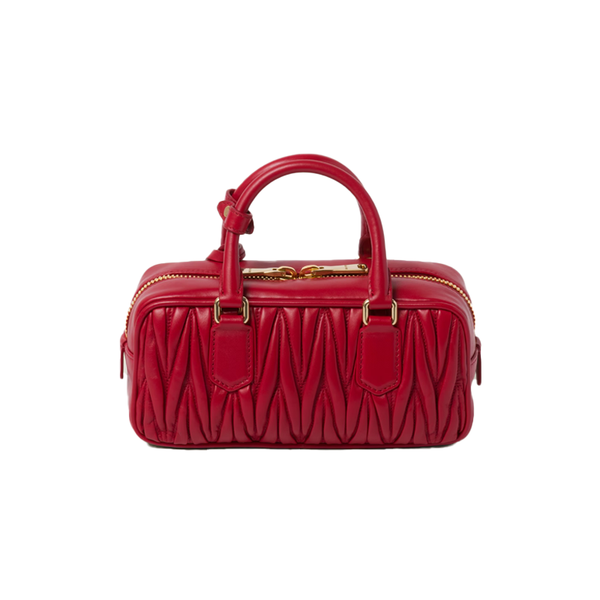 Arcadie Regular Nappa Matelassé Red