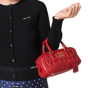 Arcadie Regular Nappa Matelassé Red