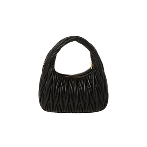 Hobo Wander Small Nappa Matelassé Black