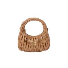 Hobo Wander Small Nappa Matelassé Caramel