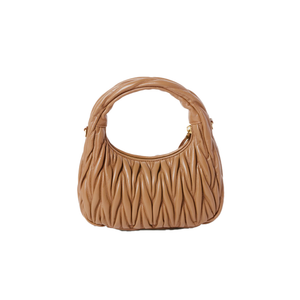 Hobo Wander Small Nappa Matelassé Caramel