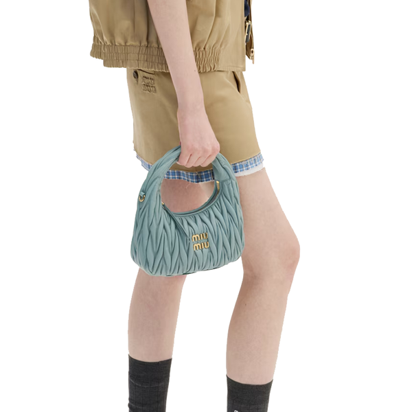Hobo Wander Small Nappa Matelassé Linfa