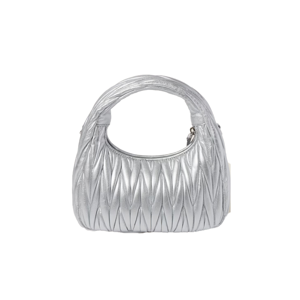 Hobo Wander Small Nappa Matelassé Silver