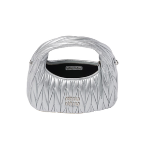 Hobo Wander Small Nappa Matelassé Silver