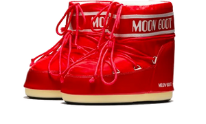 Moon Boot Icon Low Red Nylon
