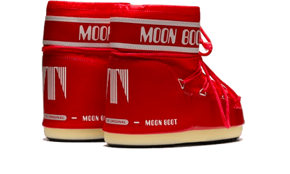 Moon Boot Icon Low Red Nylon