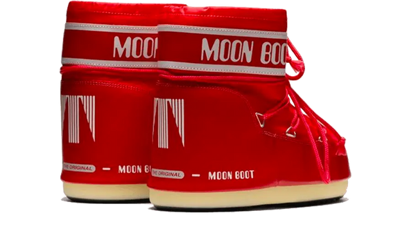 Moon Boot Icon Low Red Nylon