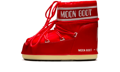 Moon Boot Icon Low Red Nylon