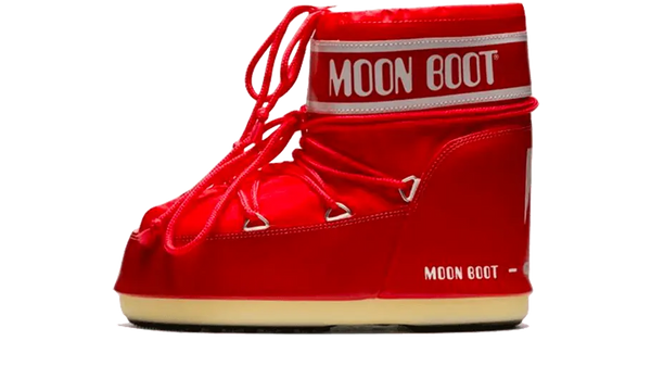 Moon Boot Icon Low Red Nylon