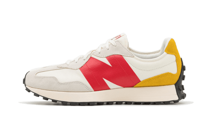 New Balance 327 Cream Yellow Red