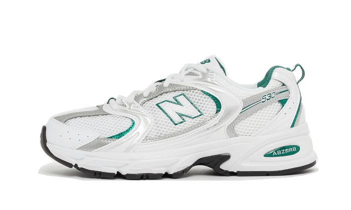 New Balance 530 White Silver Green