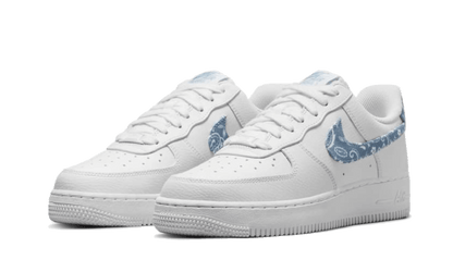 Nike Air Force 1 Low '07 Essential White Worn Blue Paisley