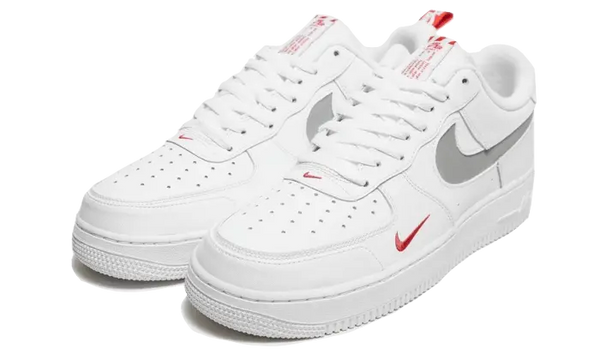 Nike Air Force 1 Low White Red Mini Swoosh - DO6709-100
