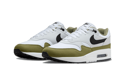 Nike Air Max 1 White Black Medium Olive