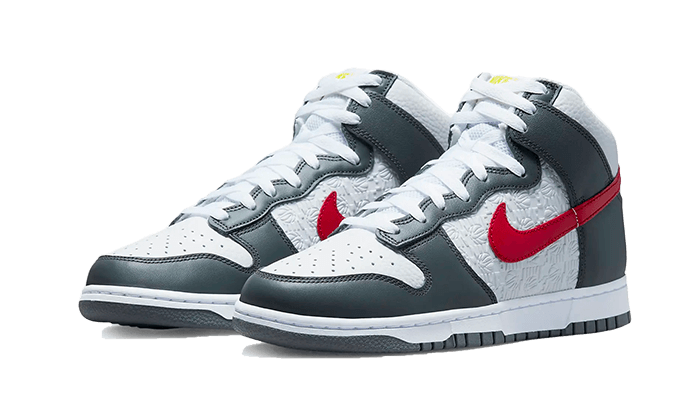 Nike Dunk High Embossed Basketball Grey Red