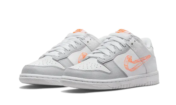 Nike Dunk Low 3D Swoosh White Grey