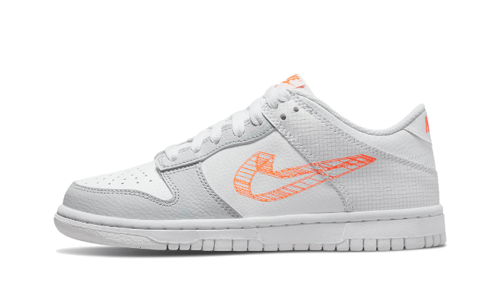 Nike Dunk Low 3D Swoosh White Grey - DR0171-100