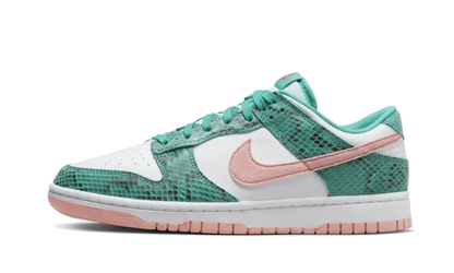 Nike Dunk Low Snakeskin Washed Teal Bleached Coral