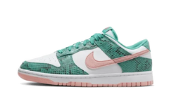 Dunk Low Snakeskin Washed Teal Bleached Coral