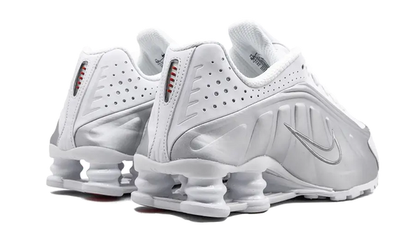 Nike Shox R4 White Metallic Silver