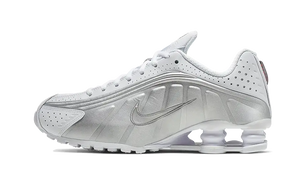 Nike Shox R4 White Metallic Silver