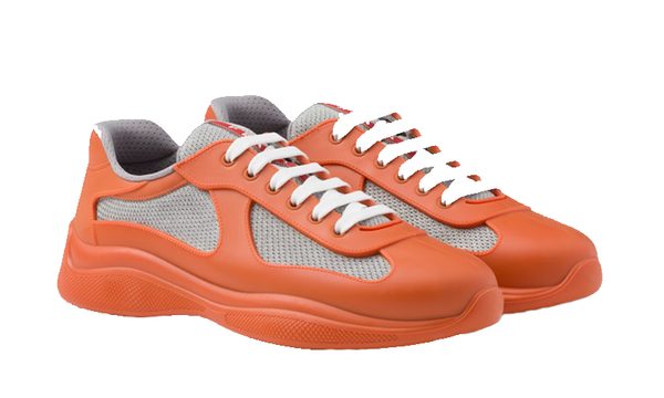 America's Cup Goma suave y tela bicicleta Naranja Prada Sneakers