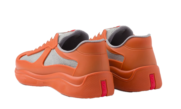 America's Cup Goma suave y tela bicicleta Naranja Prada Sneakers