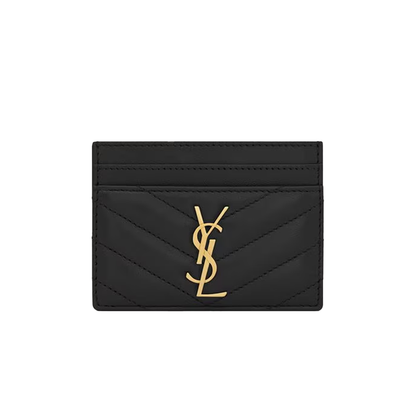 Saint Laurent Paris Card Case Cassandre Matellasé Lambskin