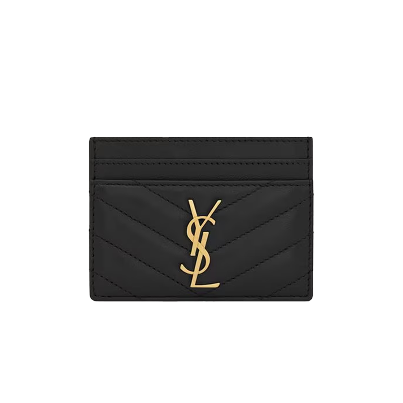 Saint Laurent Paris Card Case Cassandre Matellasé Lambskin