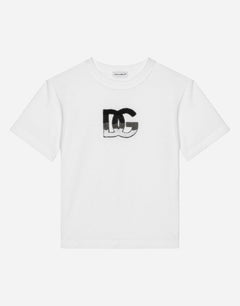 JERSEY T-SHIRT WITH DG LOGO PATCH