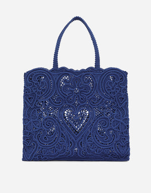 LARGE CORDONETTO LACE SHOPPER
