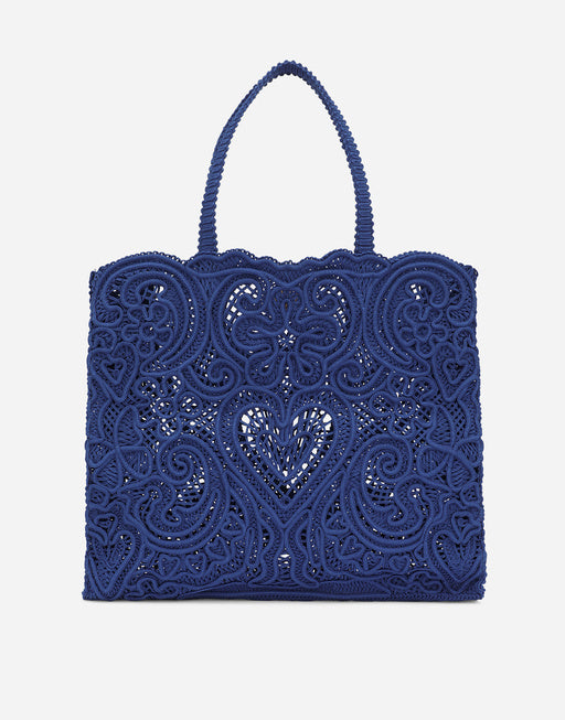 LARGE CORDONETTO LACE SHOPPER