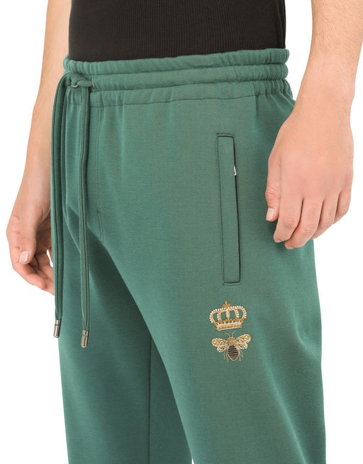 JERSEY JOGGING PANTS WITH EMBROIDERY