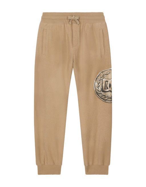 COTTON JOGGING PANTS WITH COIN PRINT