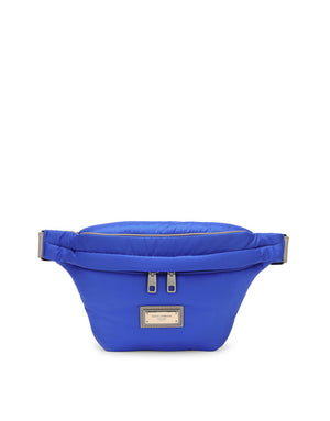 NYLON SICILY BELT BAG WITH BRANDED PLATE