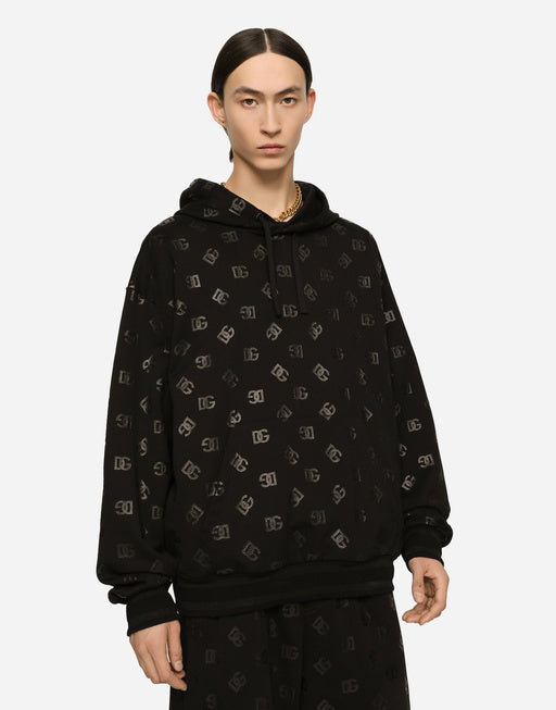 JERSEY HOODIE WITH DG PRINT