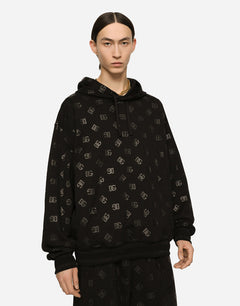 JERSEY HOODIE WITH DG PRINT