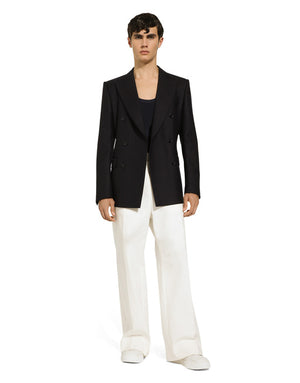 SAILOR-STYLE STRETCH COTTON PANTS