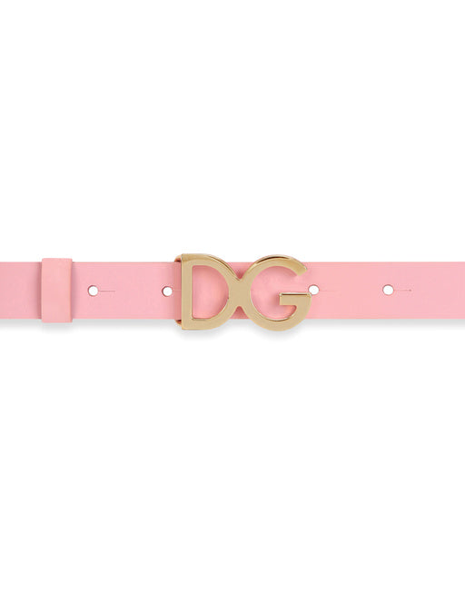 PATENT LEATHER BELT WITH DG LOGO