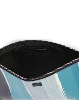 DAUPHINE CALFSKIN TOILETRY BAG WITH LOGO PRINT