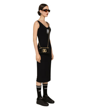 SLEEVELESS SPANDEX JERSEY MIDI DRESS DGVIB3