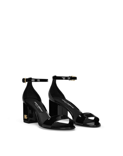 PATENT LEATHER SANDALS