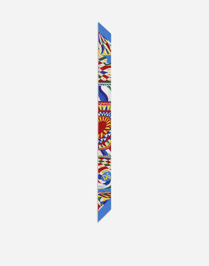 CARRETTO-PRINT TWILL HEADSCARF (6X100)