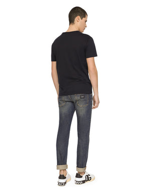 LIGHT BLUE WASH SKINNY STRETCH JEANS