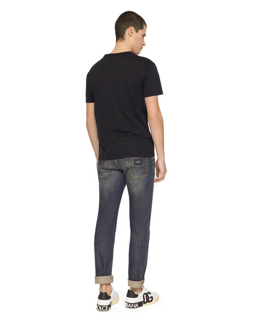 LIGHT BLUE WASH SKINNY STRETCH JEANS