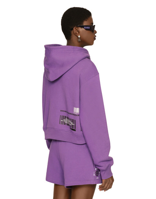 LONG-SLEEVED COTTON JERSEY HOODIE DGVIB3