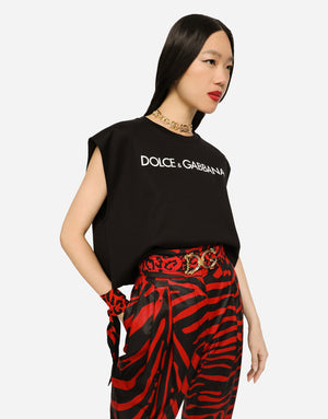 LEOPARD-PRINT TWILL HEADSCARF