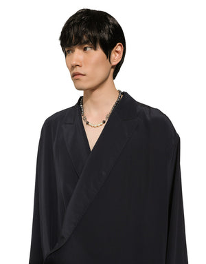 OVERSIZE SILK CREPE DE CHINE SHIRT