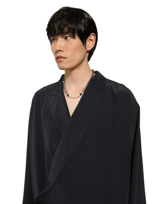 OVERSIZE SILK CREPE DE CHINE SHIRT